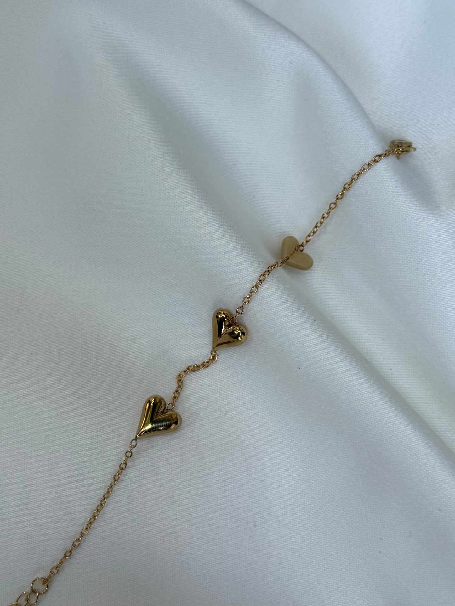 Minimal Kalp Detaylı Bileklik
