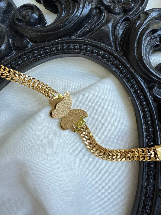 Gold Kelebek  Bileklik