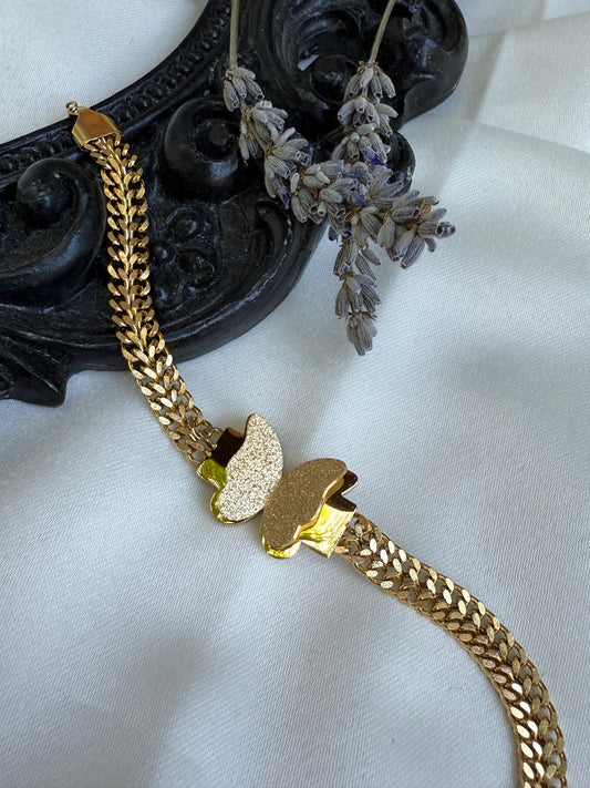 Gold Kelebek  Bileklik