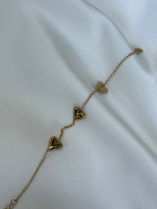 Minimal Kalp Detaylı  Bileklik