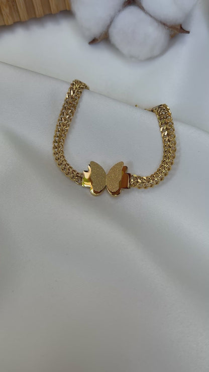 Gold Kelebek  Bileklik